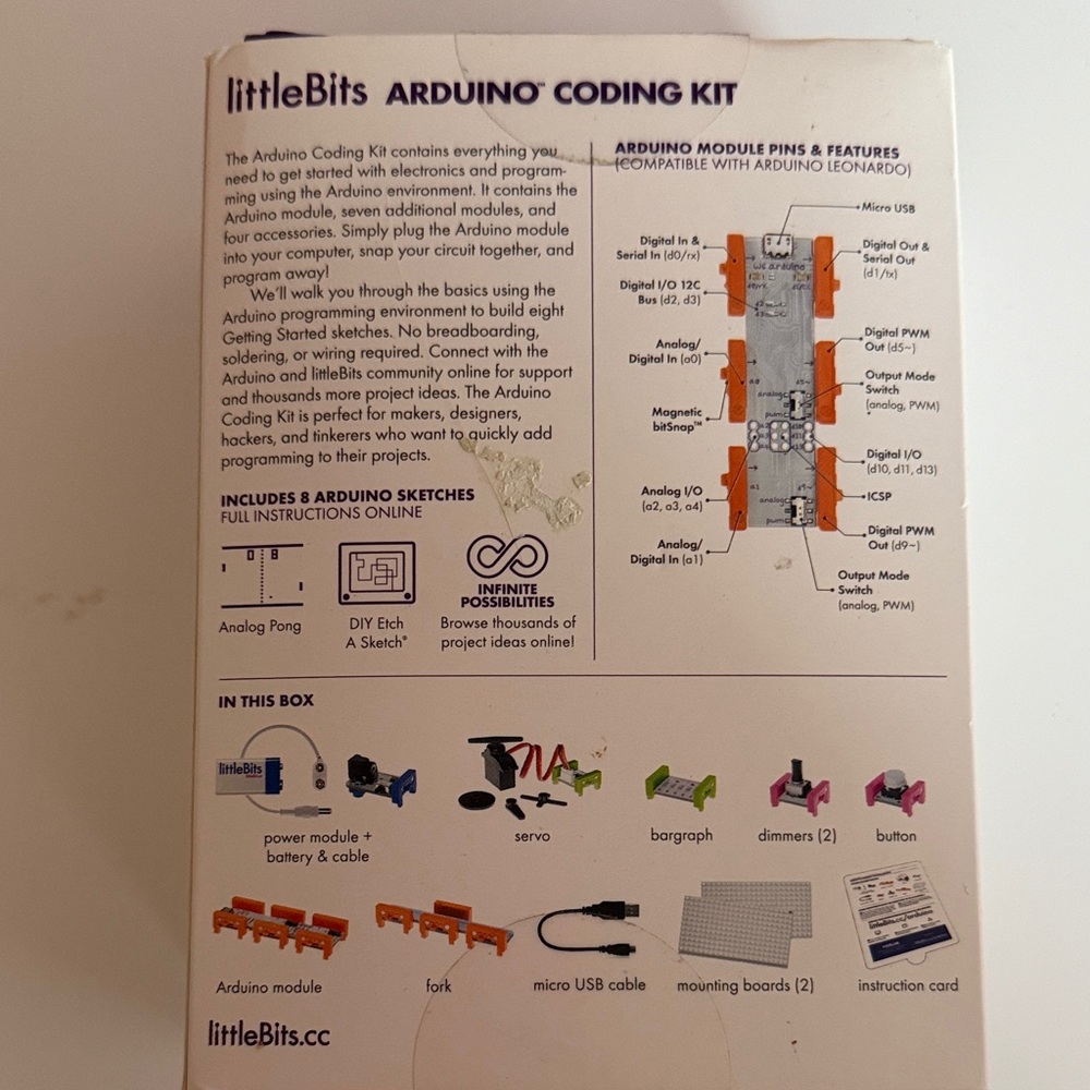LittleBits Arduino Coding Kit with 8 Modules - Picture 3 of 7